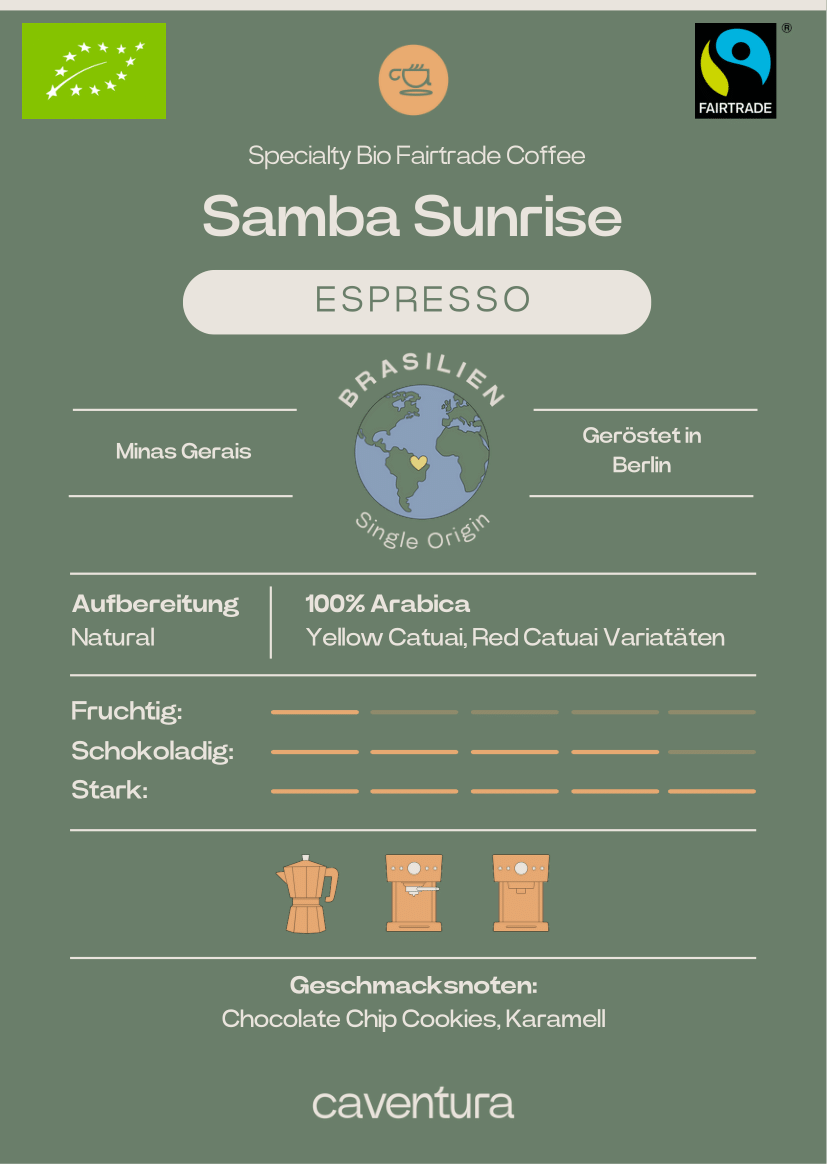 Samba Sunrise - Specialty Bio Fairtrade Espresso